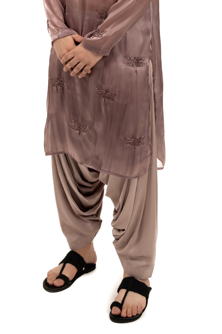 Mauve patiala salwar