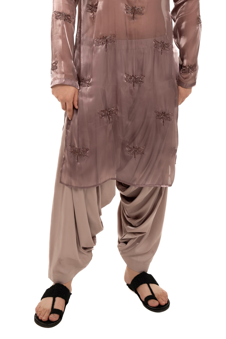 Mauve patiala salwar