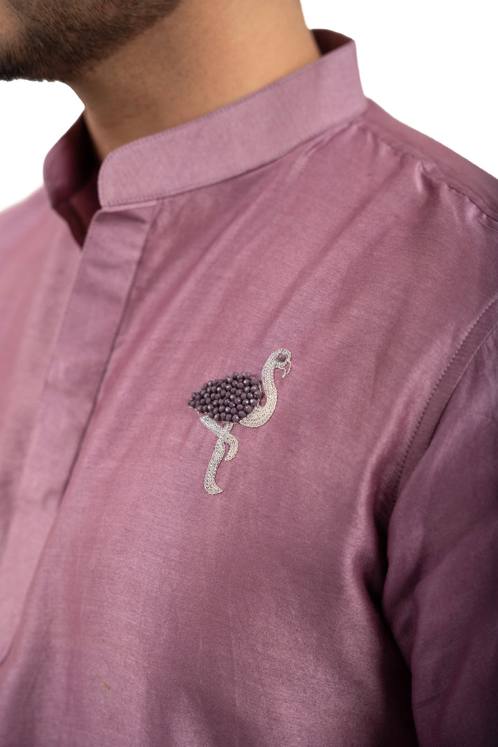 purple flamingo kurta