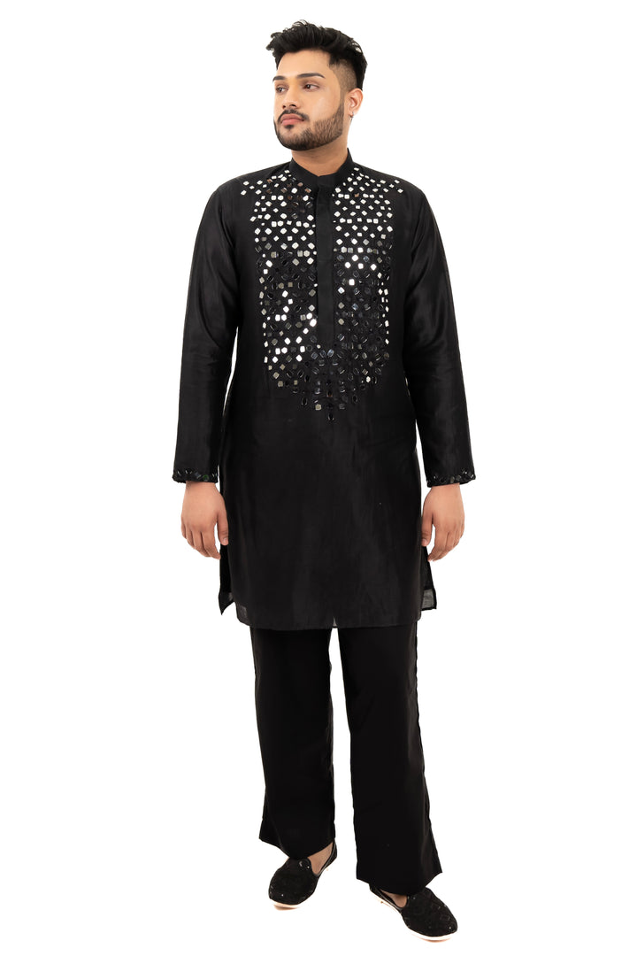 black mirror work kurta