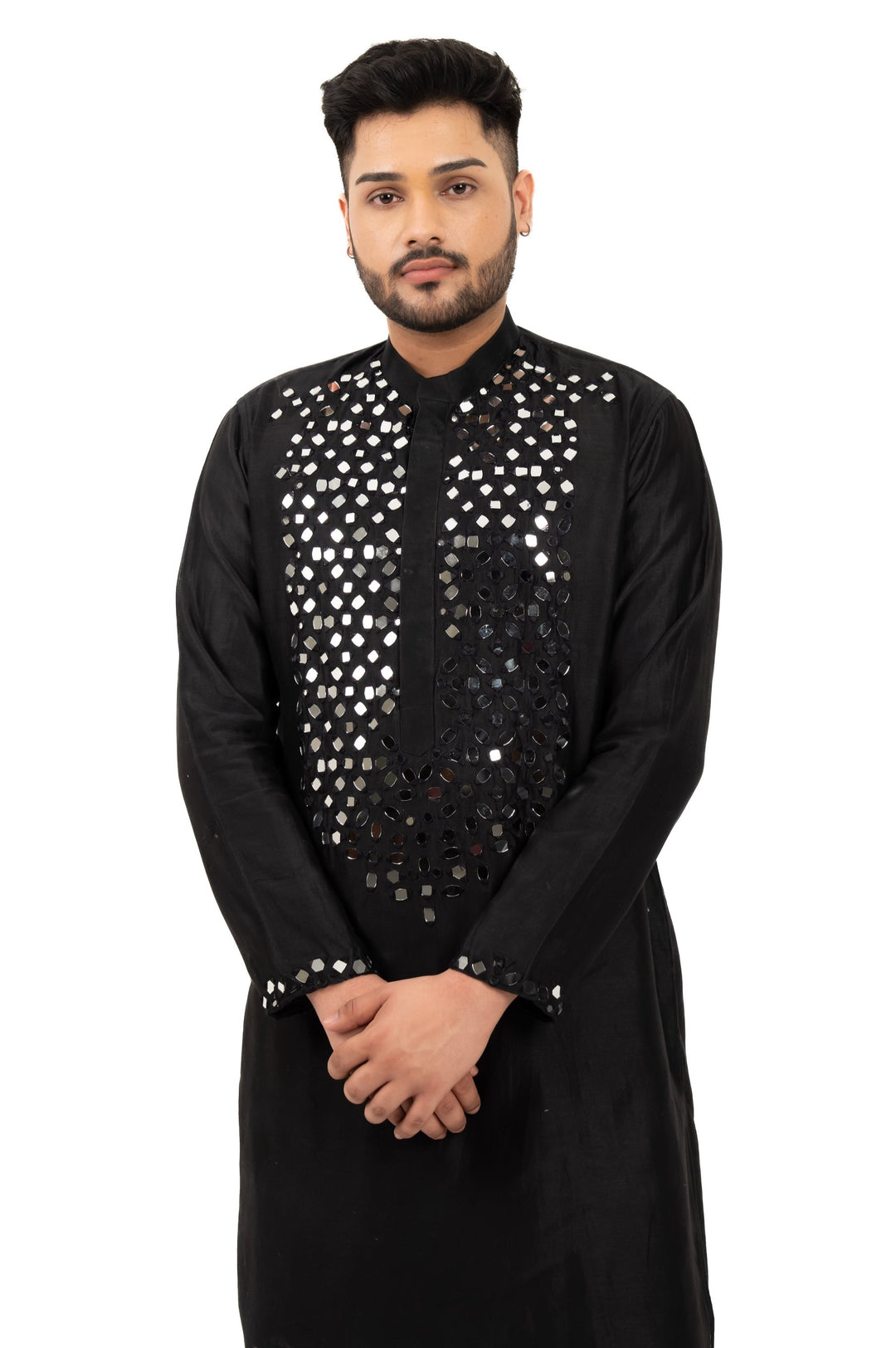 black mirror work kurta