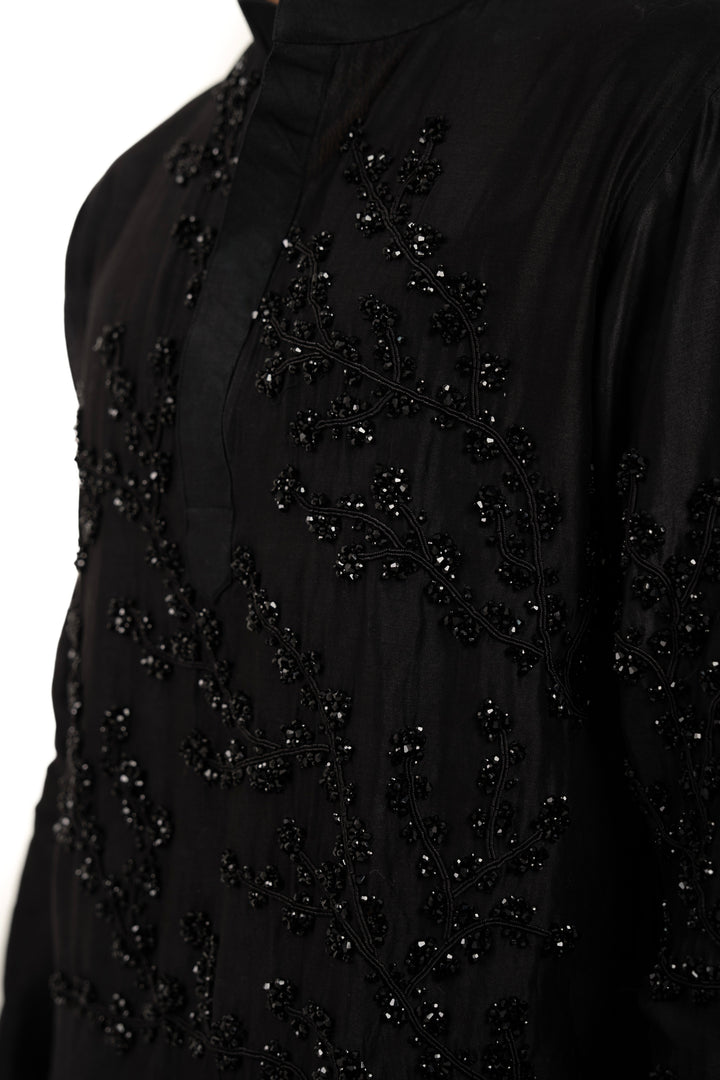 black crystal kurta