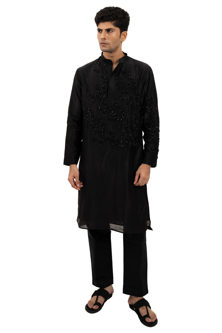 black crystal kurta