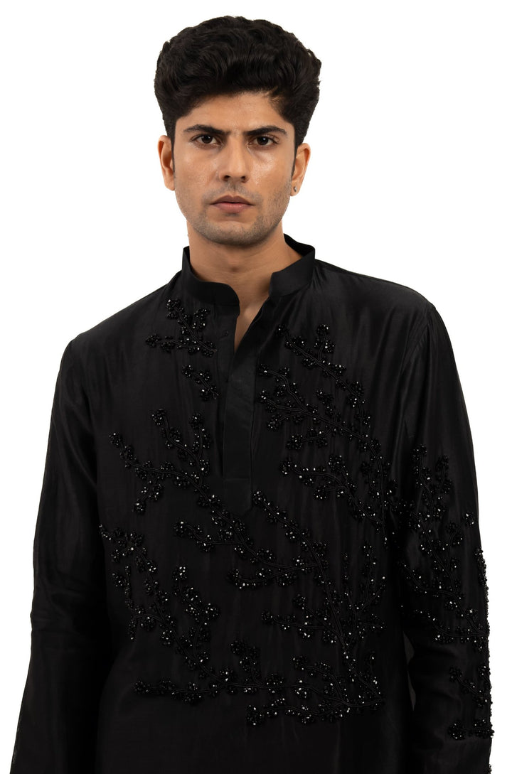 black crystal kurta