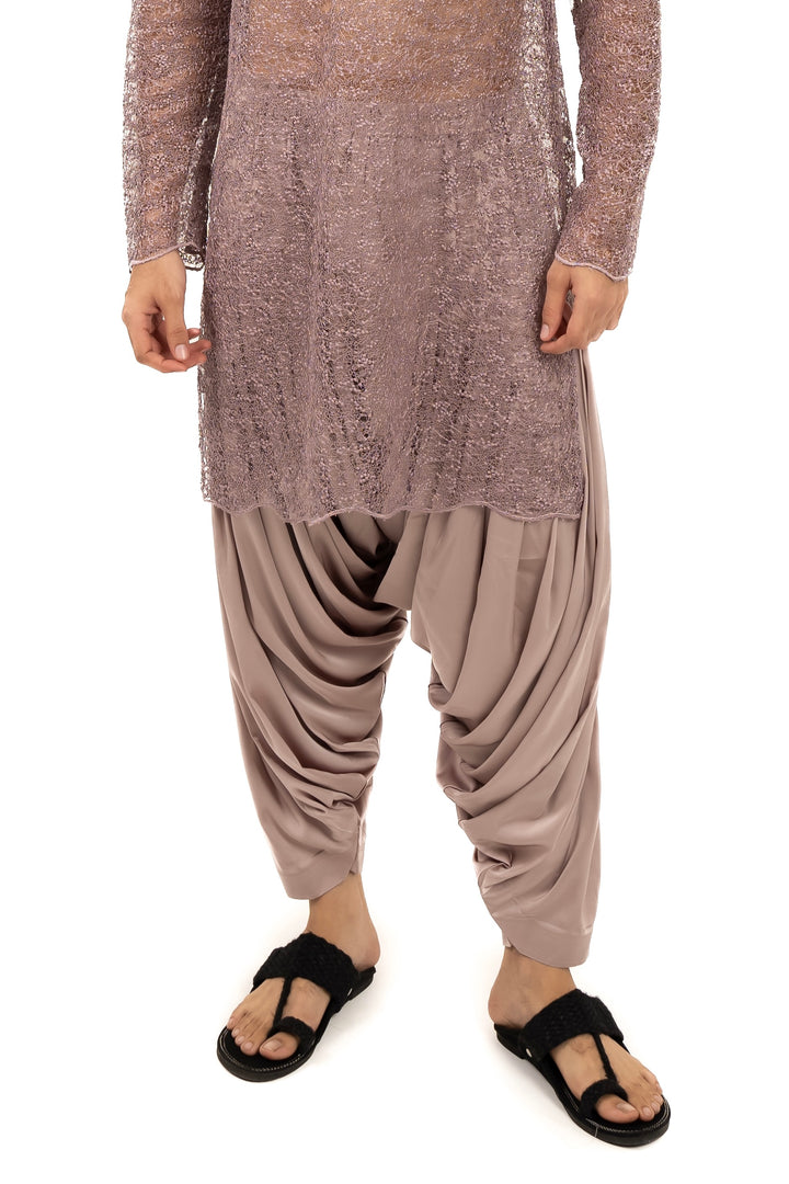 Mauve patiala salwar